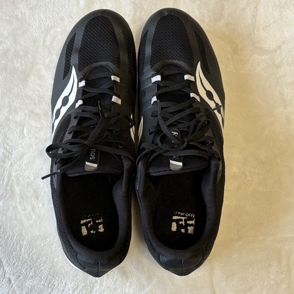 Saucony Racing Vendetta 3 Track Spike Running Shoe Mens Size 12.5 Black - Picture 10 of 12